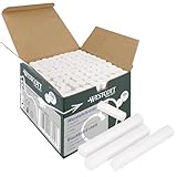 Westcott Kreide 100 Stück Weiss | Vorteilspack Tafelkreide mit 1,2cm ⌀ in...