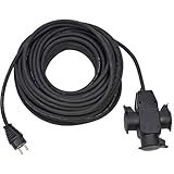 Brennenstuhl Baustellen-Verlängerungskabel mit 3-Fach Gummi-Kupplung IP44 25m...