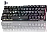 TMKB T63 Gaming Tastatur Mechanische Kabellos mit Red Switch,Bluetooth / 2.4G /...