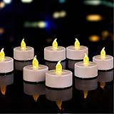Tappovaly 24 Stück LED Teelichter,LED Flammenlose kerzen, Flackern Teelichter,...
