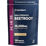 Rote Beete Tabletten Hochdosiert 36.000mg | 120 Vegane Stück | Beetroot Extrakt...