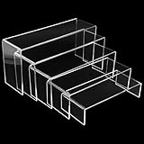 Druuzyl 5 Stück Acryl Displayständer Transparent - Schmuck/Makeup/Pop-Figuren...