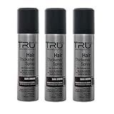 Tru Haarverdichter Spray Dunkel Braun - 3x 100ml Haarauffüller für Männer und...