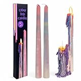 MIJOMA 2er-Set Farbige Tropfkerzen – Magische Stabkerzen, 26 x 2 cm, Bunte...