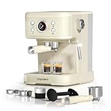 Empstorm Espresso Siebträgermaschine mit Milchaufschäumer, 20 Bar...