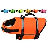 AMZNOVA Rip Stop Schwimmweste Hund Hunde Schwimmweste Schwimmhilfe Schwimmwesten...