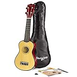 Martin Smith Soprano Ukulele with Ukulele Bag & Chord Book - Natural