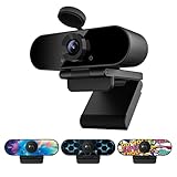 Smilodon 1080P HD Webcam, Pro, mit 110° Weitwinkel, Sichtschutz Abdeckung,...