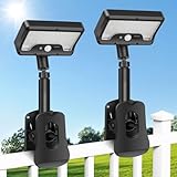 PEAKRO Solarlampen für Außen, 2 Stück Clip-on Solarleuchte mit...