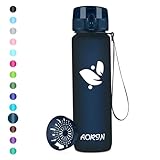 AORIN Trinkflasche - 1000ml - Wasserflasche BPA-Frei & Tritan Auslaufsicher...