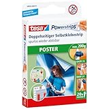 tesa Powerstrips POSTER - Doppelseitige Klebestreifen für Poster und Plakate -...