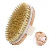 wilcractk Trockenbürste Körperbürste Massagebürste aus Holzgriff – Für...