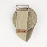 Yogabox Yogagurt Asana Belt Made in Germany aus 100% Baumwolle, Schiebeschnalle...
