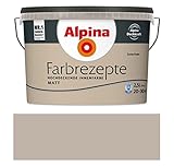 Alpina Farbrezepte Innenfarbe Zartes Puder 2,5 L, Dezentes Taupe, matte...