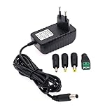 JZK DC 12W 12V 1A Netzteiladapter, Ersatznetzteil-Wandladegerät, mit 3,5 x 1,35...