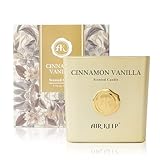 Airkeep Duftkerze Cinnamon Vanilla, 220g Kerze mit langer Brenndauer bis zu 46...