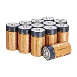 Amazon Basics Everyday C-Alkalibatterien, 1,5 V, 12 Stück (Aussehen kann...