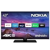 Nokia 43 Zoll (139 cm) 4K UHD Fernseher Smart Android TV (DVB-C/S2/T2, Netflix,...