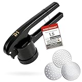 Thiru Spätzlepresse & Kartoffelpresse aus Kunststoff – 3 Edelstahl-Einsätze...