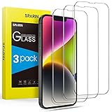 SPARIN für iPhone 14/13/13 Pro und iPhone 16e für Panzer Schutz Glas, 3 Stück...