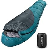 Bessport Schlafsack Winter Outdoor, - 10 °C - 7 °C Mumieschlafsack für 3-4...