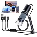 USB-Mikroskop, kompatibel mit iPhone, Android-Handy, Tablet und Windows-Mac-PC,...