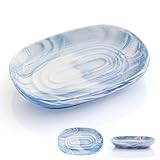 Seifenschale Keramik, Anti-Rutsch Seifenschale Marmor, Seifenablage Waschbecken,...