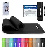 MSPORTS Gymnastikmatte Premium inkl. Tragegurt + Übungsposter + Workout App I...
