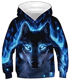 Ocean Plus Jungen Kapuzenpullover Bunt Teens Hoodie Kinder Langarm Pulli mit...