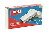 APLI 13469 - Packung mit 1000 Heftklammern, 22/6-24/6