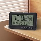 Digitaler Funkwecker, Digitaler Funkwecker mit Thermometer, Wecker Digital mit...