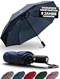 LOGAN & BARNES Regenschirm sturmfest bis 140 km/h - Taschenschirm mit...