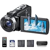 Videokamera 4K 42MP Camcorder 18X Digitalzoom kamera Video recorder, 3,0 Zoll...