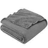 EHEYCIGA Kuscheldecke flauschig Grau, weiche warme Fleecedecke 150x200 als Decke...