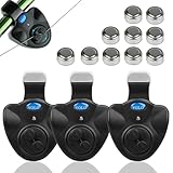 Coolnice 3Pcs Empfindsame Angeln Bissanzeiger Elektronisch mit...