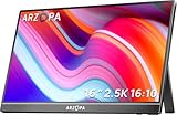 ARZOPA 2.5K Portabeler Monitor, 16 Zoll 2560x1600 HDR 500nits 8bit QHD USB-C...