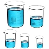 Beekeg 5 Stück Messbecher Klein 5ml+10ml+25ml+50ml+100ml Sets für...