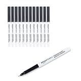 Amazon Basics – Permanentmarker, ultra feine Spitze, schwarz, 12 Stück