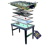 Best Sporting Tischkicker Kinder & Erwachsene 10 in 1 Set I Multigame-Spieltisch...