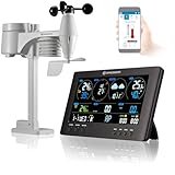 Bresser 7002586 Wetterstation Funk mit Aussensensor ClearView Wettercenter mit...