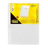Idena 376010 - Prospekthüllen DIN A4 Format, dokumentenecht, glasklar, 60µ,...