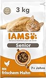 IAMS Senior Katzenfutter trocken mit Huhn - Trockenfutter für ältere Katzen ab...