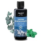 AllgäuQuelle® Saunaaufguss mit 100% BIO-Öle Atemwohl Eukalyptus Minze Salbei...