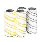 DrRobor 4 Stück Walzenset für Karcher FC7 FC3 FC5 FC3D EWM2 Elektrischer...