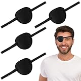 4 Stück Augenklappen, Medizinische Augenklappen für Erwachsene und Kinder, 3D...