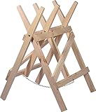 dobar® green label 56080FSCe Sägebock klappbar | Sägehilfe Massivholz |...