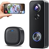 XTU WLAN Türklingel mit Kamera, 2K UHD Kabellose Video-Türklingel, 180°...