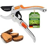 GARTENPAUL Gartenschere Premium mit Ratschenfunktion, robuste Profi Ratschen...