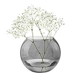 TREND FOR HOME Kugelvase Glas Ø 19cm H: 15,5cm Pflanzenterrarium Grauglas |...