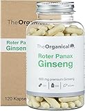 TheOrganical® Roter Panax Ginseng 600 mg | 120 hochdosierte Kapseln| Made in...